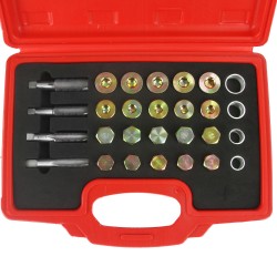 Kit set riparazione rifilettatori vite tappo tappi coppa di scarico olio auto 64